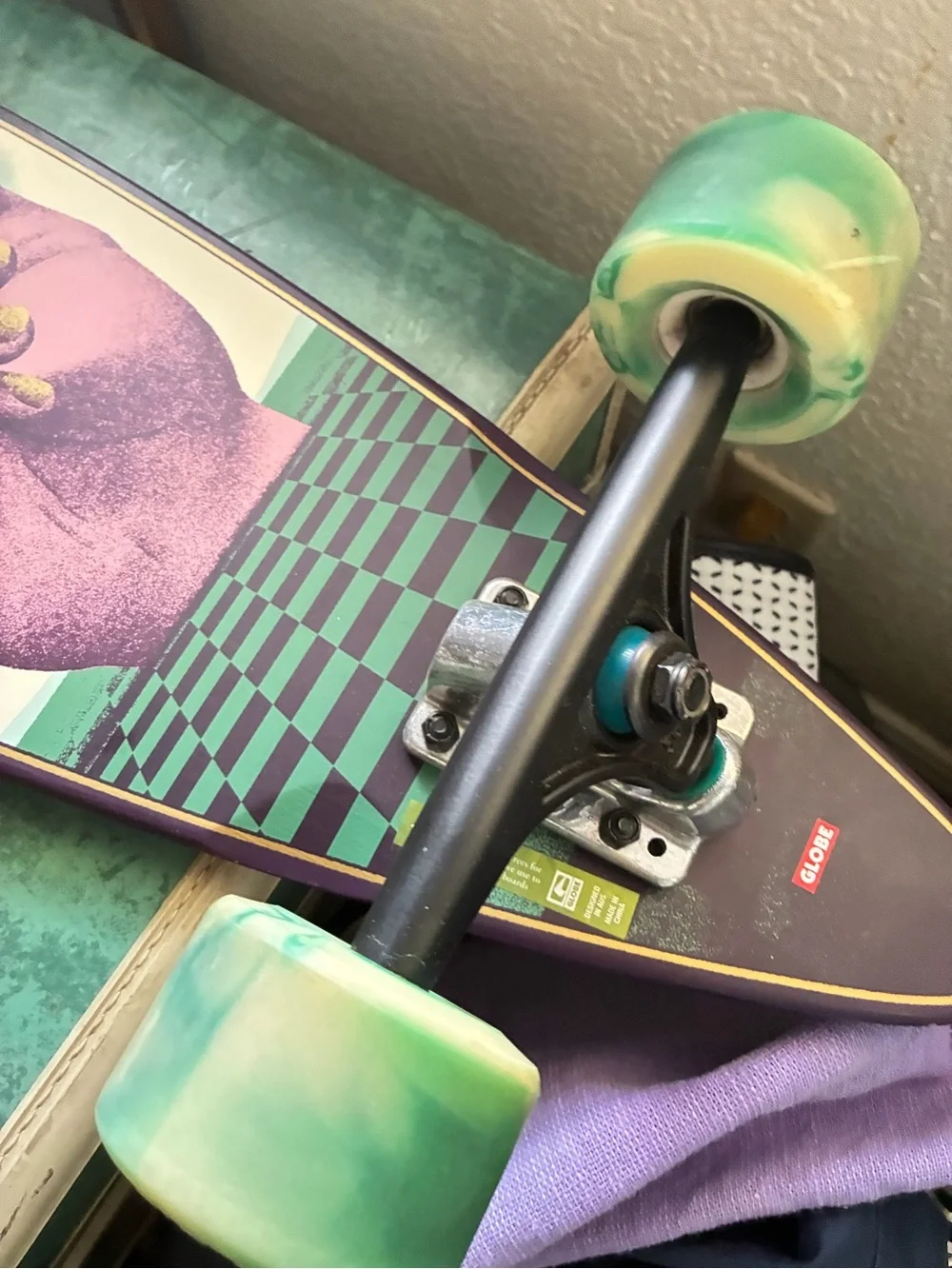 Globe Cosmic Lurker Never Used new longboard, trippy psychedelic